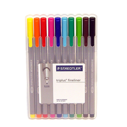 Pens & Markers: Staedtler Triplus Fineliner Set 10