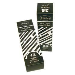 Charcoal: Coates Willow Charcoal Assorted Short Sticks