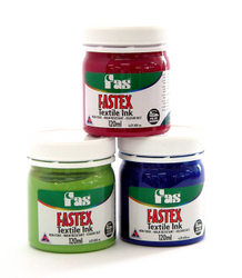 Textile Paint/Markers: FAS Textile Ink 250ml Silver