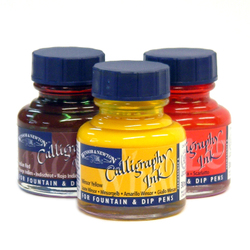 Inks: Winsor & Newton Calligraphy Ink 30ml 617 Silver