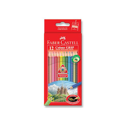 Sets: Faber-Castell Grip Permanent Coloured Pencil Sets Set of 12