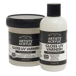 Acrylic: Winsor & Newton Gloss UV Varnish