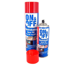 Sprays: On & Off Restickable Spray Tac 550ml
