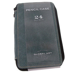 Portfolios, Cases & Carriers: Canvas Pencil Cases 24 Steel Blue