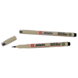 Pens & Markers: Pigma Brush Pens Sepia