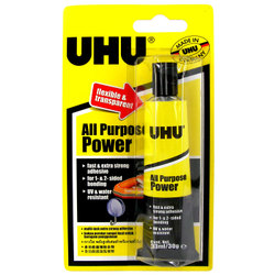 Glues: UHU All Purpose Power Glue