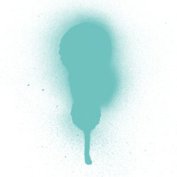 Sprays: Liquitex Professional Spray Paint Phthalo Green 7 (blue shade) 7317