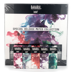 Paints: Liquitex Professional Acrylic Ink Muted Collection Set of Five