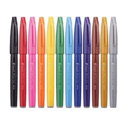Pens & Markers: Sign Pens Brush Tip Blue