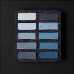 Soft: Art Spectrum Extra Soft Square Pastel Sets 10 Cool Greys