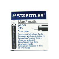 Pens & Ink: Staedtler Mars Ink Cartridges pack of 5