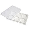 6 Cup Plastic Palette with Lid