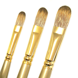 Synthetic: 2100 Synthetic Mongoose Brushes Filbert 8