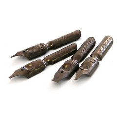Nibs & Holders: William Mitchell Square Nibs Left-Handed 3 