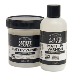 Acrylic: Winsor & Newton Matt UV Varnish