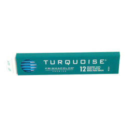 Pencils & Leads: Prismacolor Turquoise 2mm Leads Non-Photo Blue