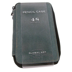 Portfolios, Cases & Carriers: Canvas Pencil Cases 48 Steel Blue