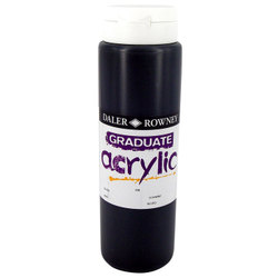 Acrylic -Student: Daler-Rowney Graduate Acrylic 500ml Black