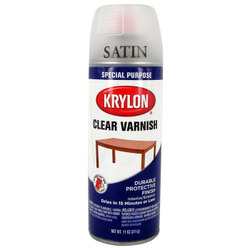 Sprays: Krylon Wood Finish Varnish 11oz Satin