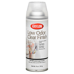 Sprays: Krylon Low Odor Clear Finish Matte