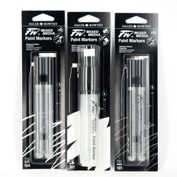 Pens & Markers: Daler-Rowney FW Empty Paint Markers Large Flat 8-15mm