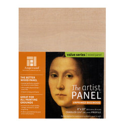 Art Boards & ACM Panels: Unprimed Basswood 8 x 10