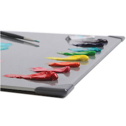 Palettes: POSH Table Top Glass Palettes 9" x 12" Grey